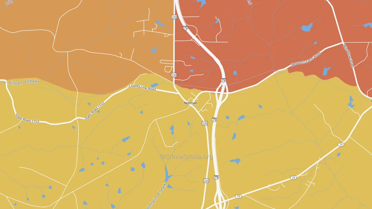 28367, NC Map of Theft Rates