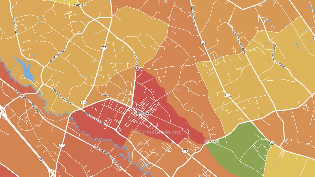 28372, NC Map of Theft Rates