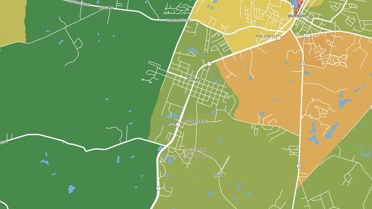 28373, NC Map of Theft Rates