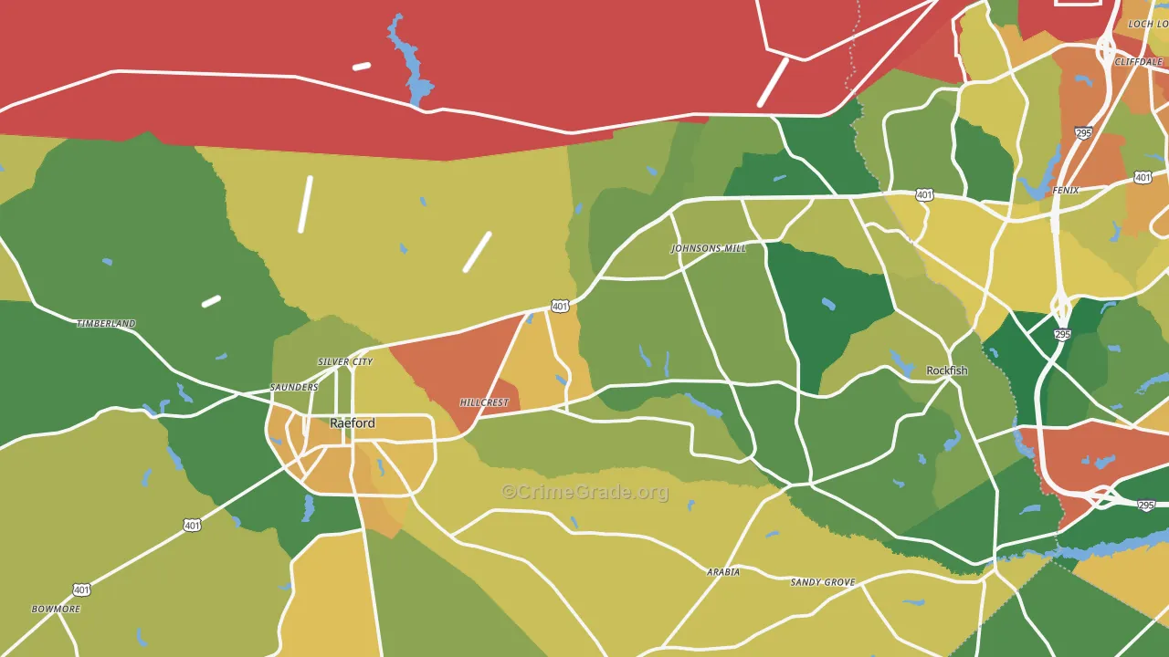 28376, NC Map of Theft Rates