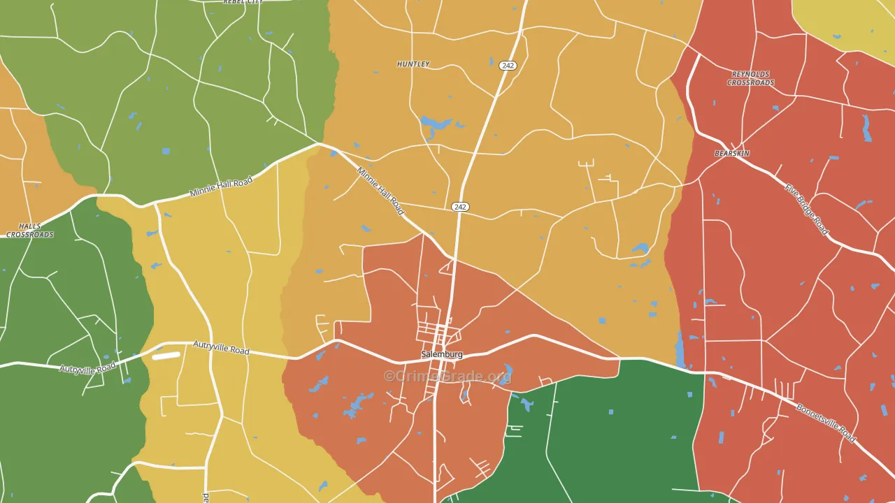 28385, NC Map of Theft Rates