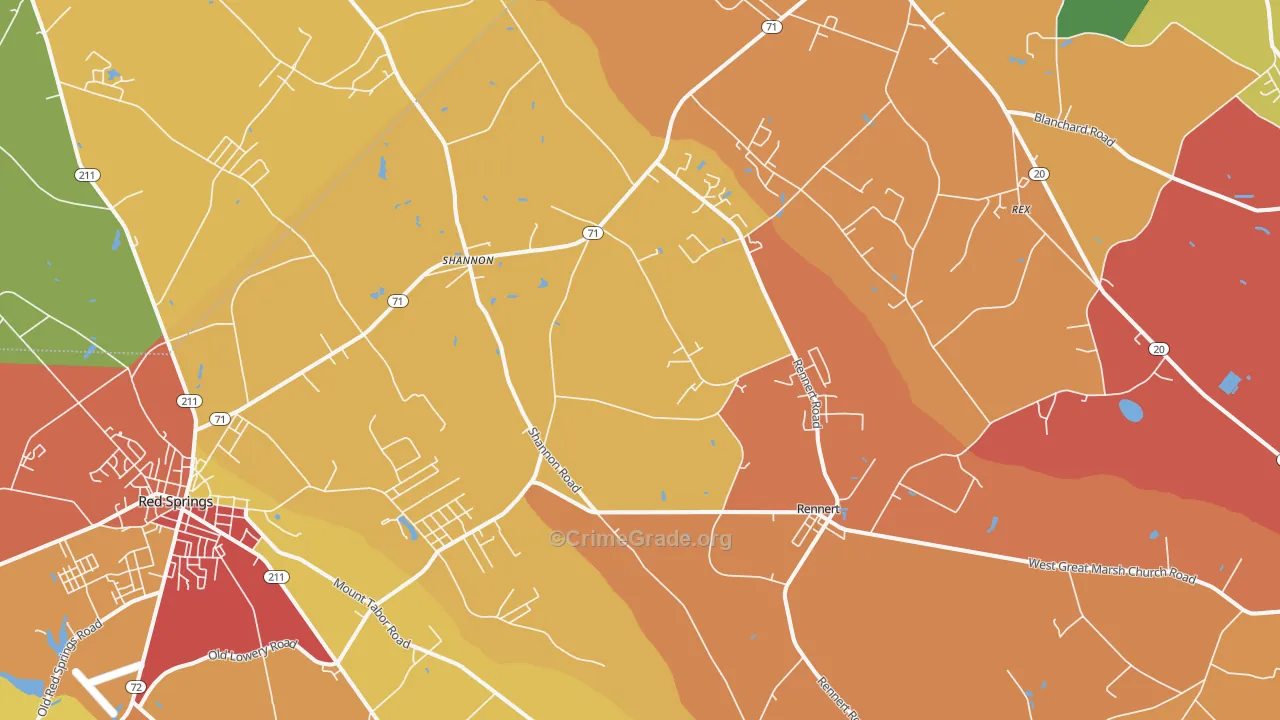 28386, NC Map of Theft Rates