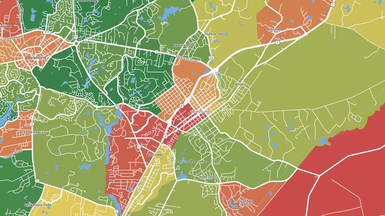 28387, NC Map of Theft Rates