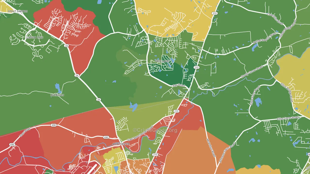 28390, NC Map of Theft Rates