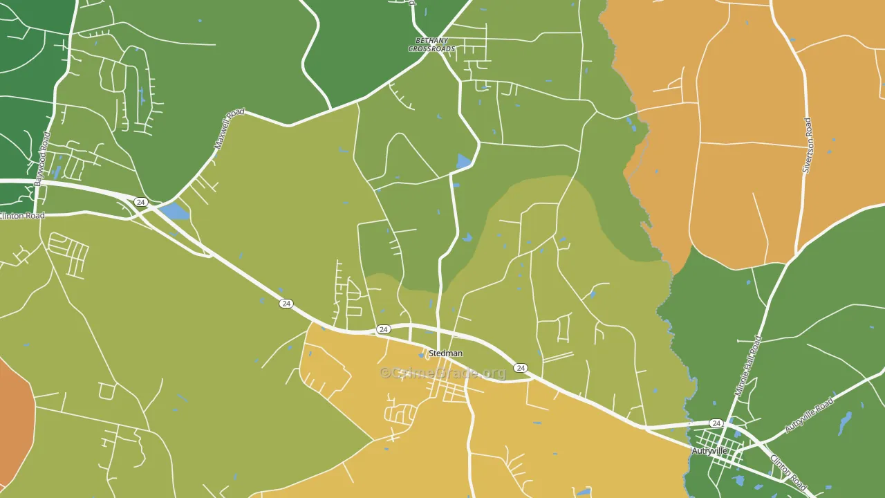 28391, NC Map of Theft Rates