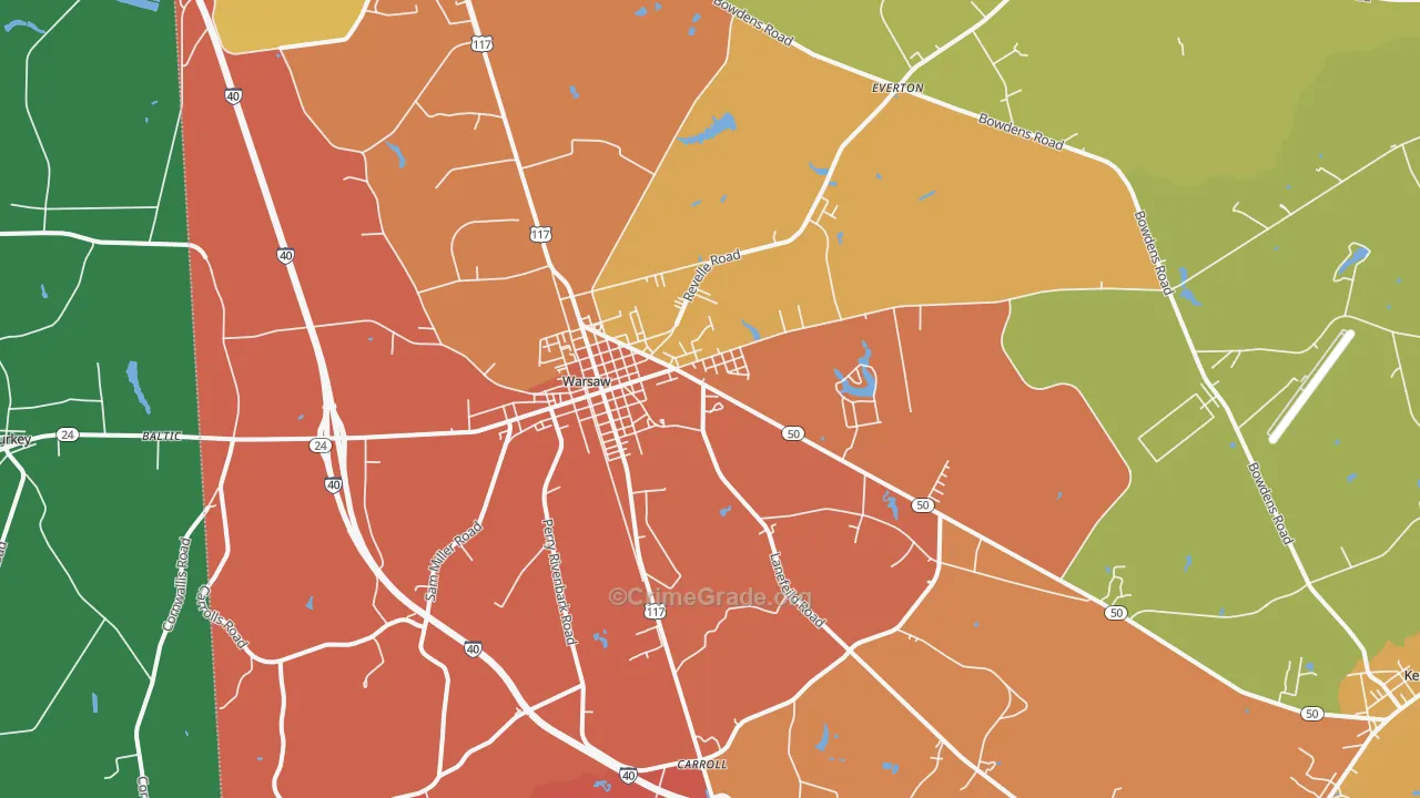28398, NC Map of Theft Rates
