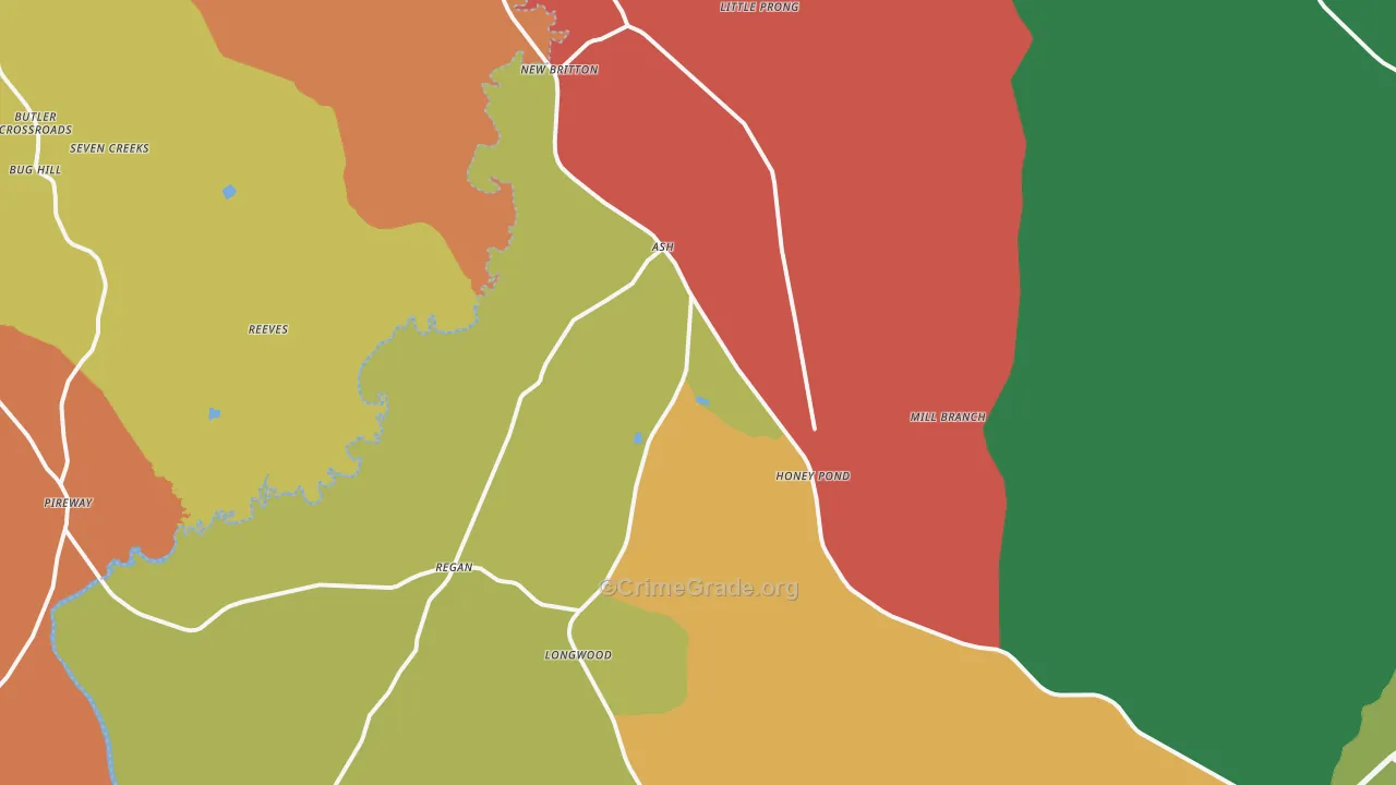 28420, NC Map of Theft Rates