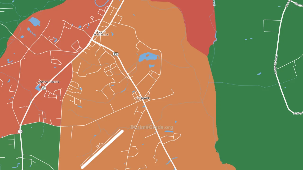 28424, NC Map of Theft Rates