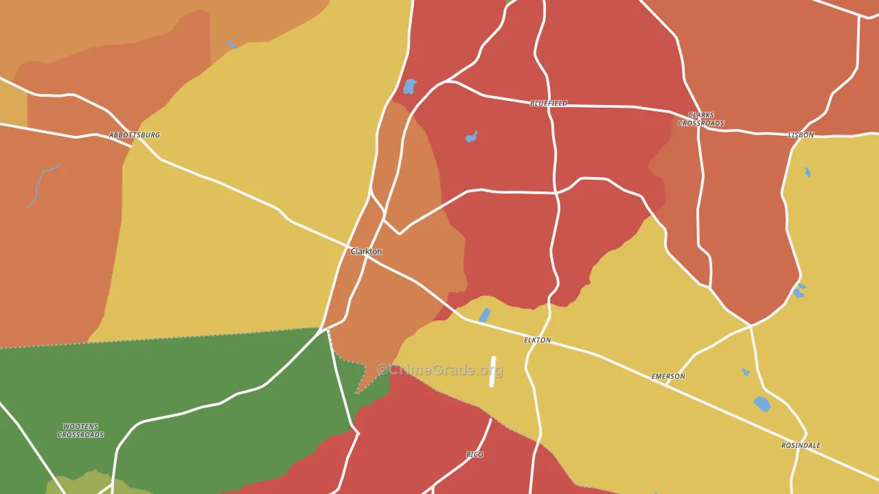 28433, NC Map of Theft Rates
