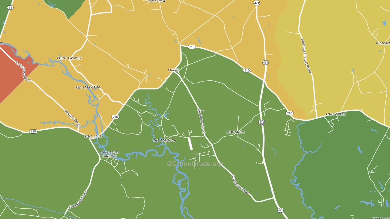 28435, NC Map of Theft Rates