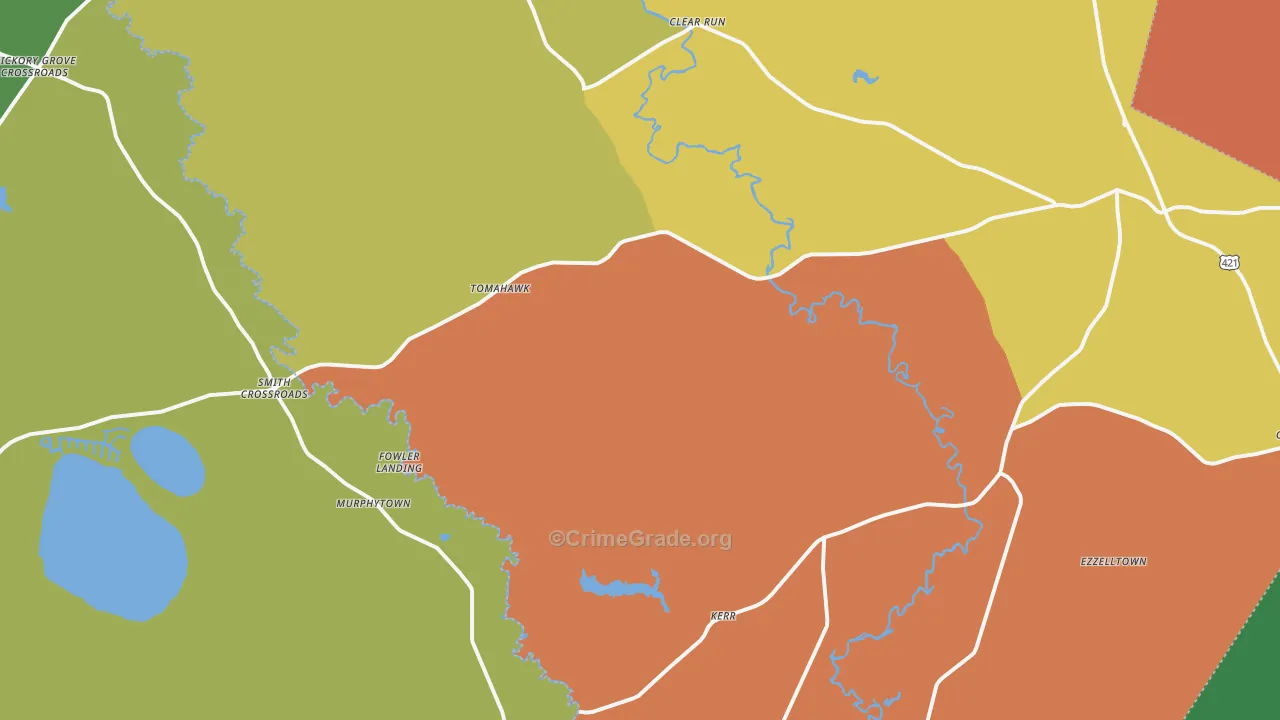 28444, NC Map of Theft Rates