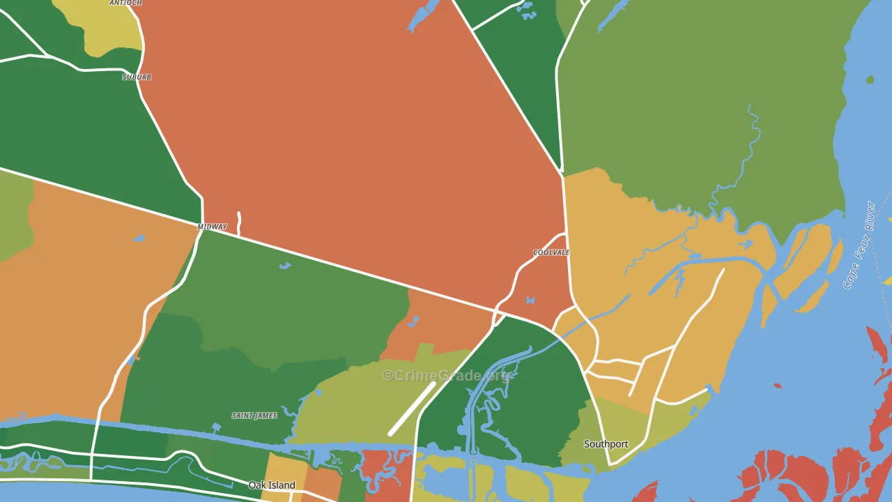 28461, NC Map of Theft Rates