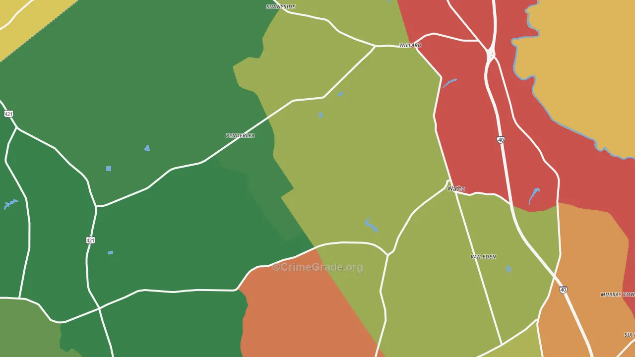 28478, NC Map of Theft Rates
