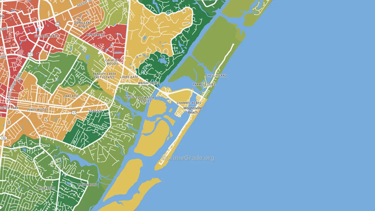 28480, NC Map of Theft Rates