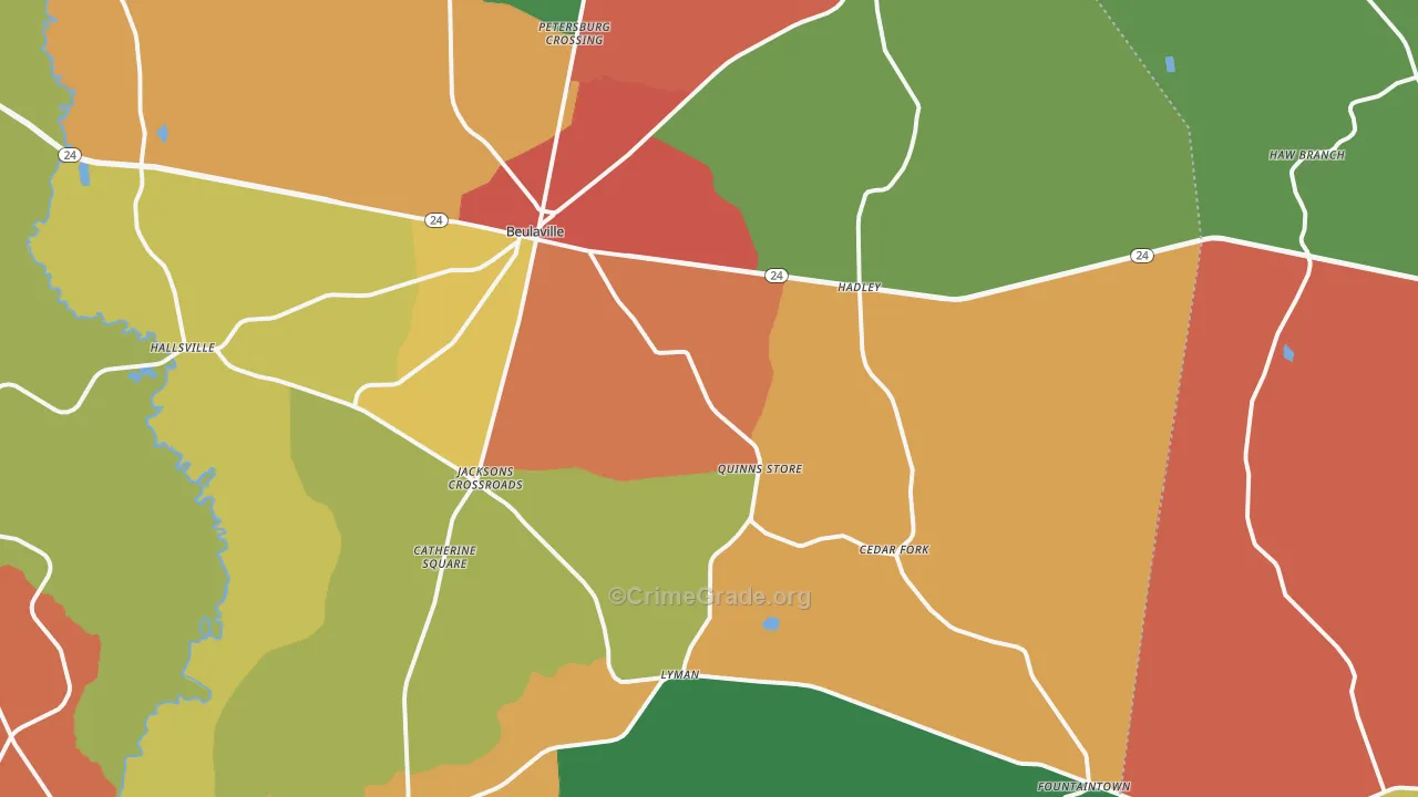 28518, NC Map of Theft Rates