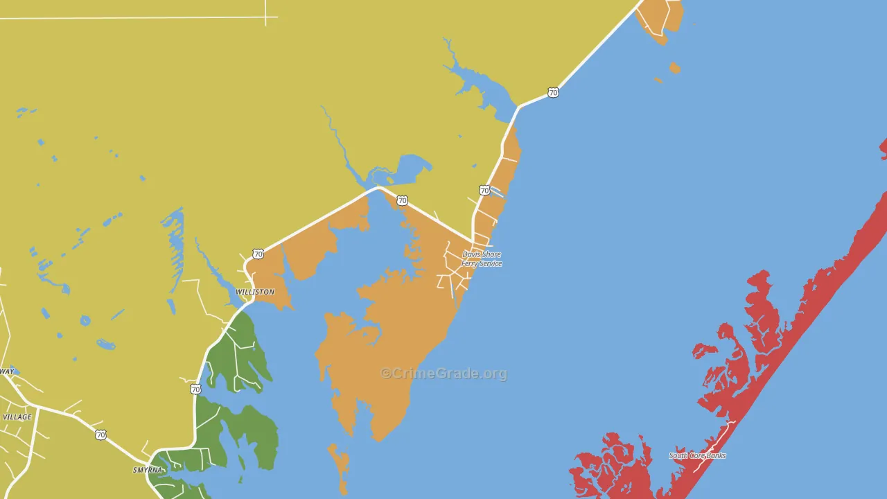 28524, NC Map of Theft Rates