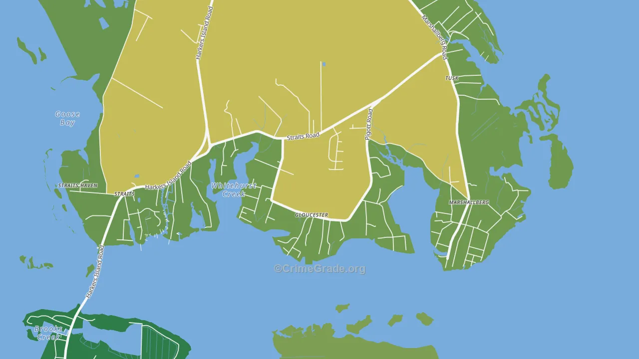 28528, NC Map of Theft Rates