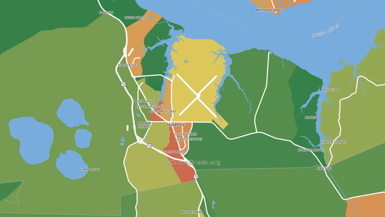 28532, NC Map of Theft Rates