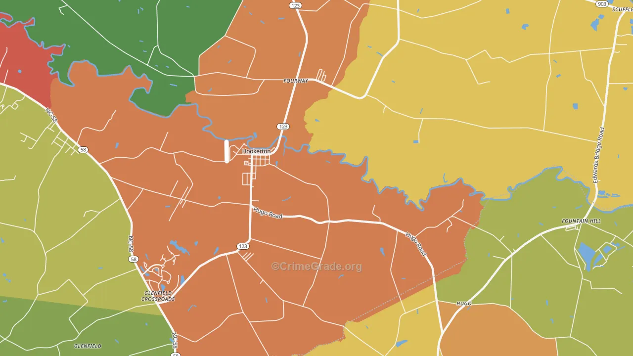 28538, NC Map of Theft Rates