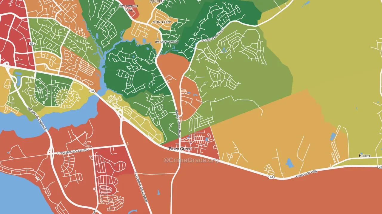 28544, NC Map of Theft Rates