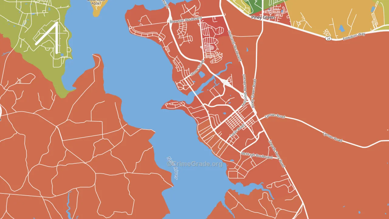 28547, NC Map of Theft Rates