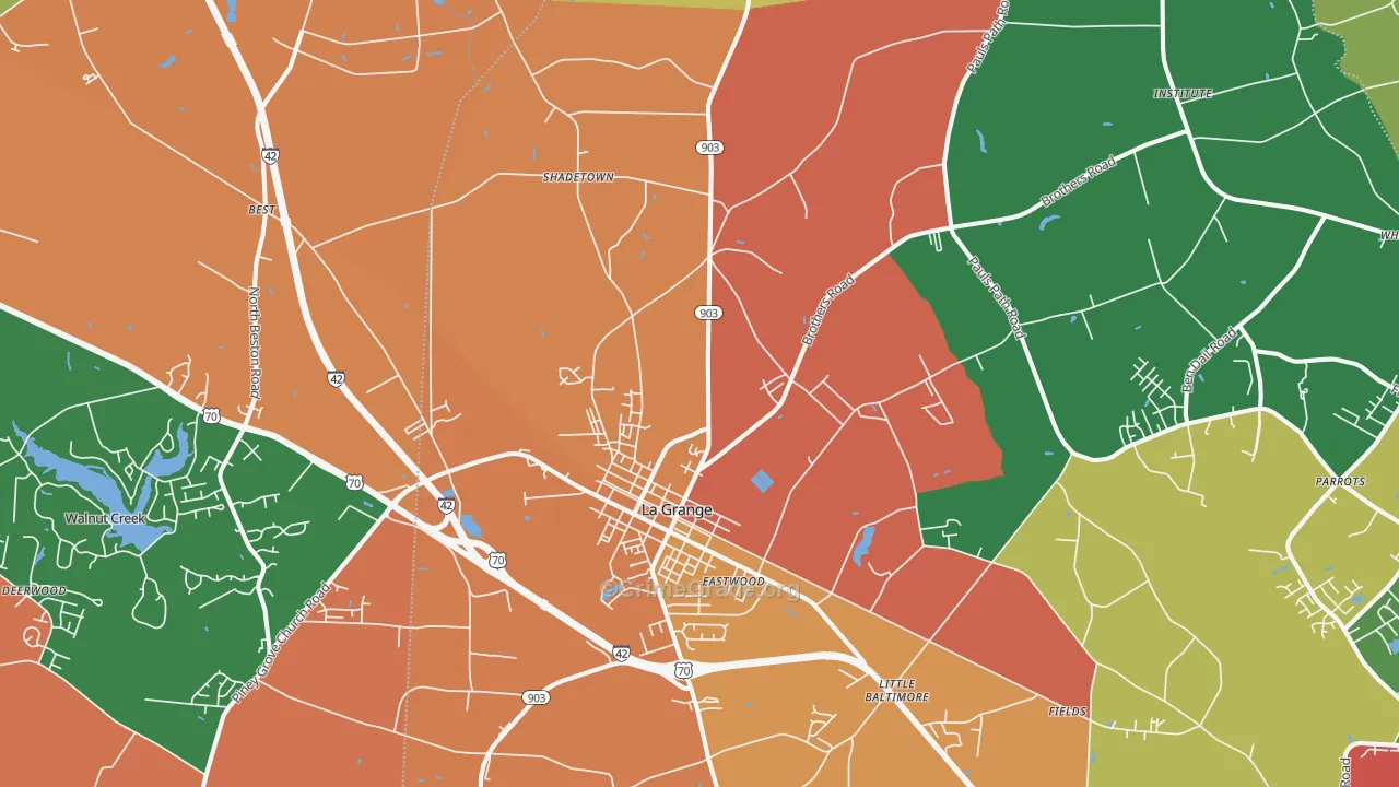 28551, NC Map of Theft Rates