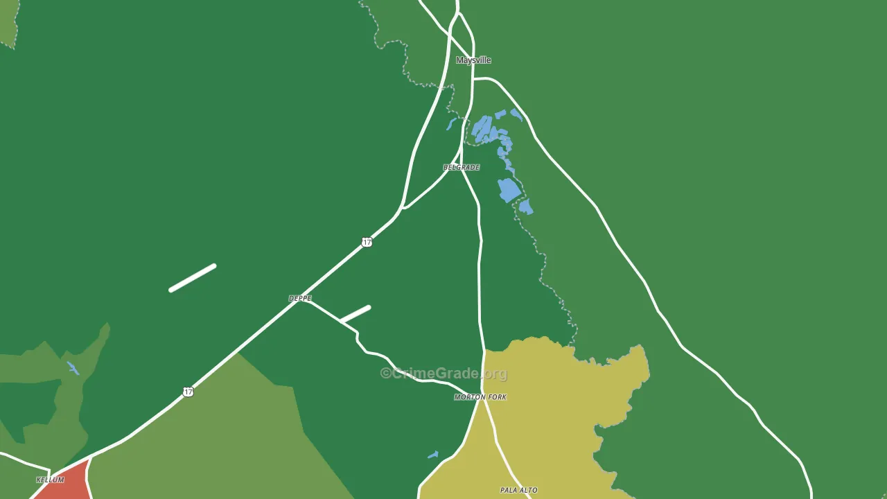 28555, NC Map of Theft Rates
