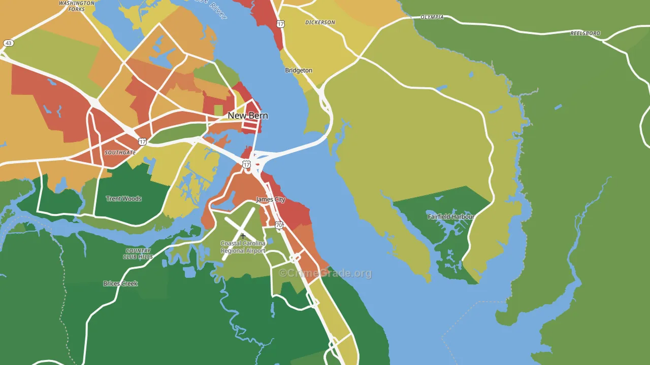 28560, NC Map of Theft Rates