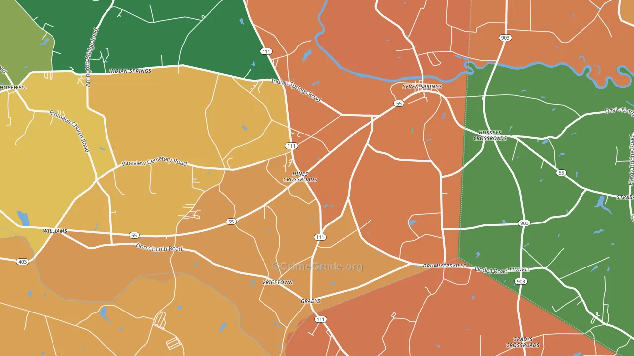 28578, NC Map of Theft Rates