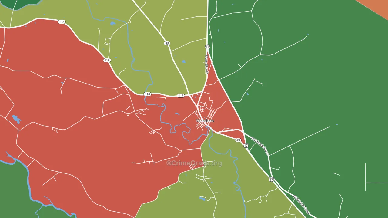 28586, NC Map of Theft Rates