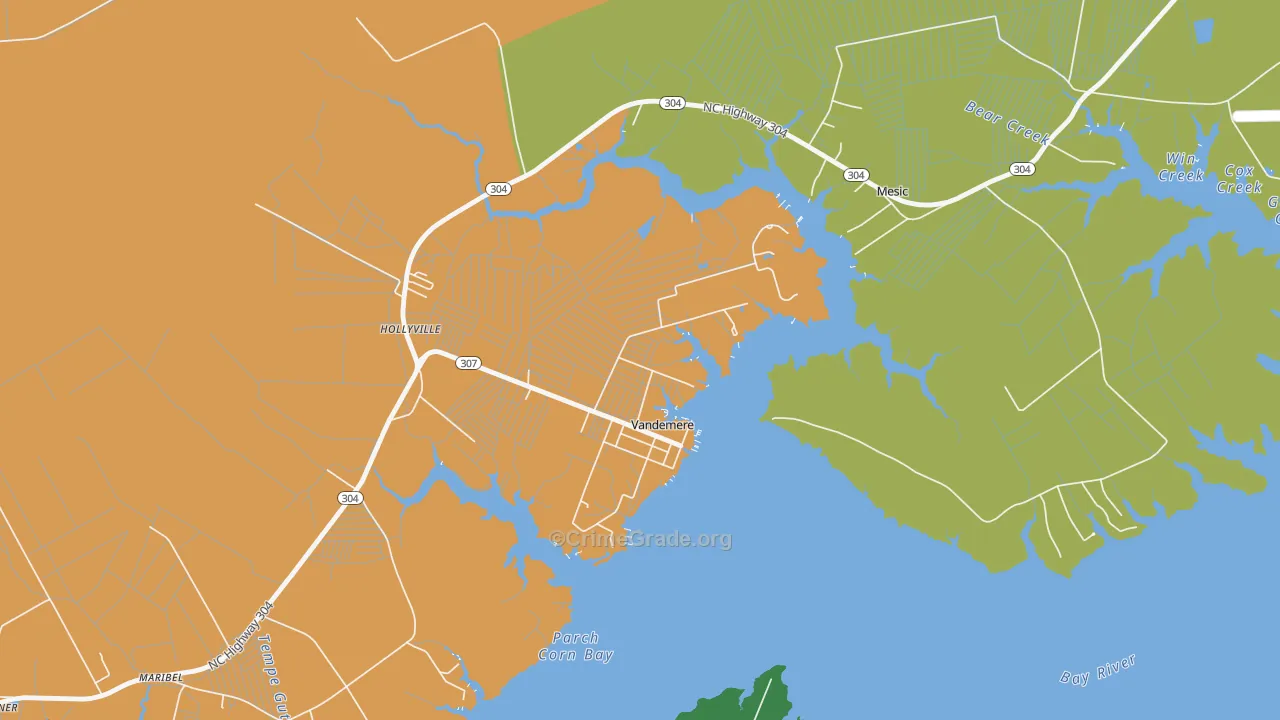 28587, NC Map of Theft Rates