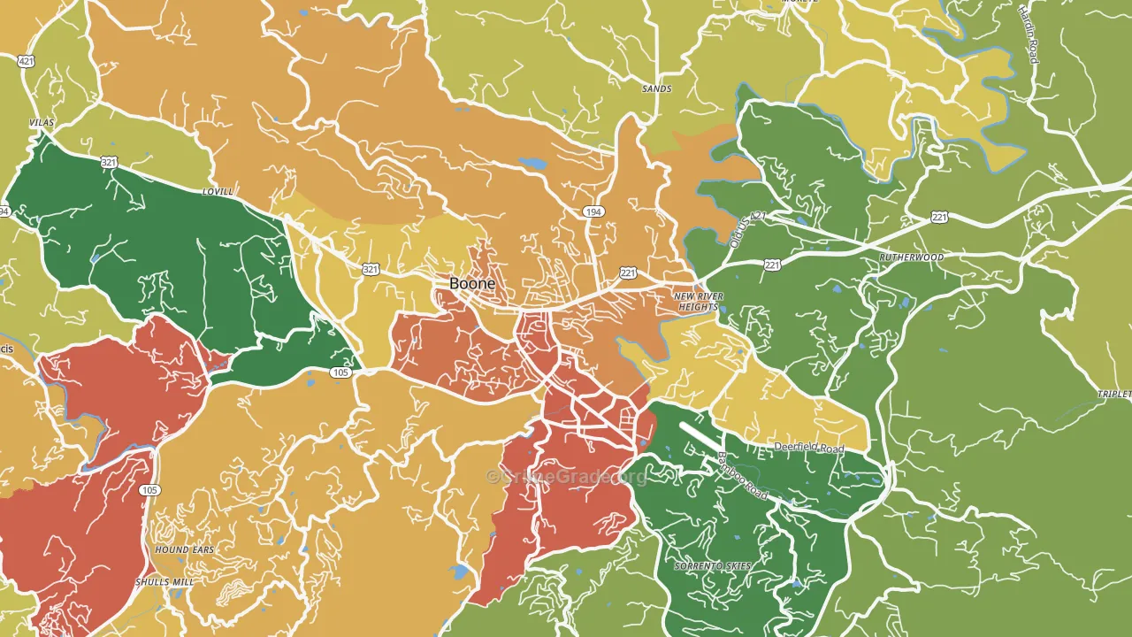 28607, NC Map of Theft Rates