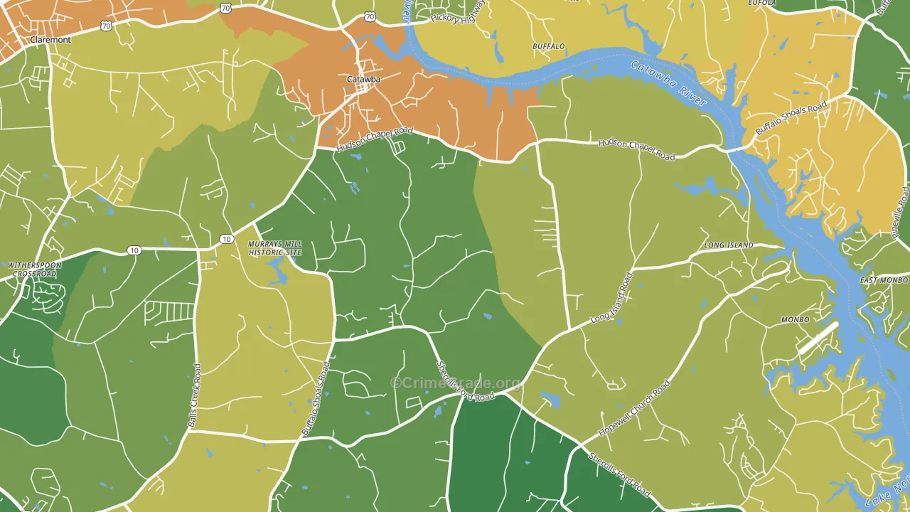 28609, NC Map of Theft Rates