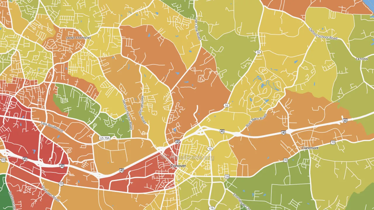 28613, NC Map of Theft Rates
