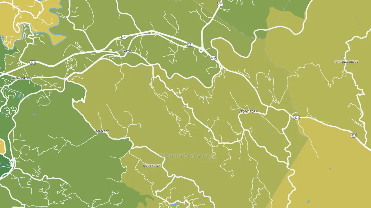 28618, NC Map of Theft Rates