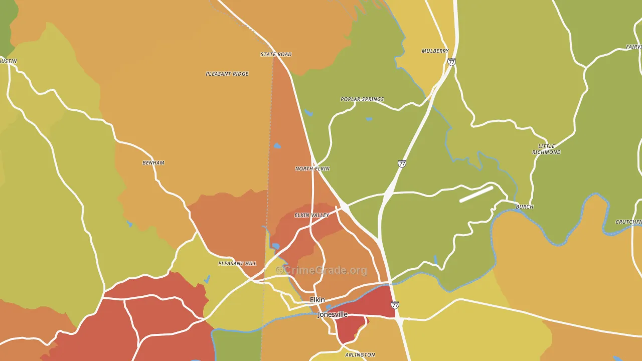 28621, NC Map of Theft Rates