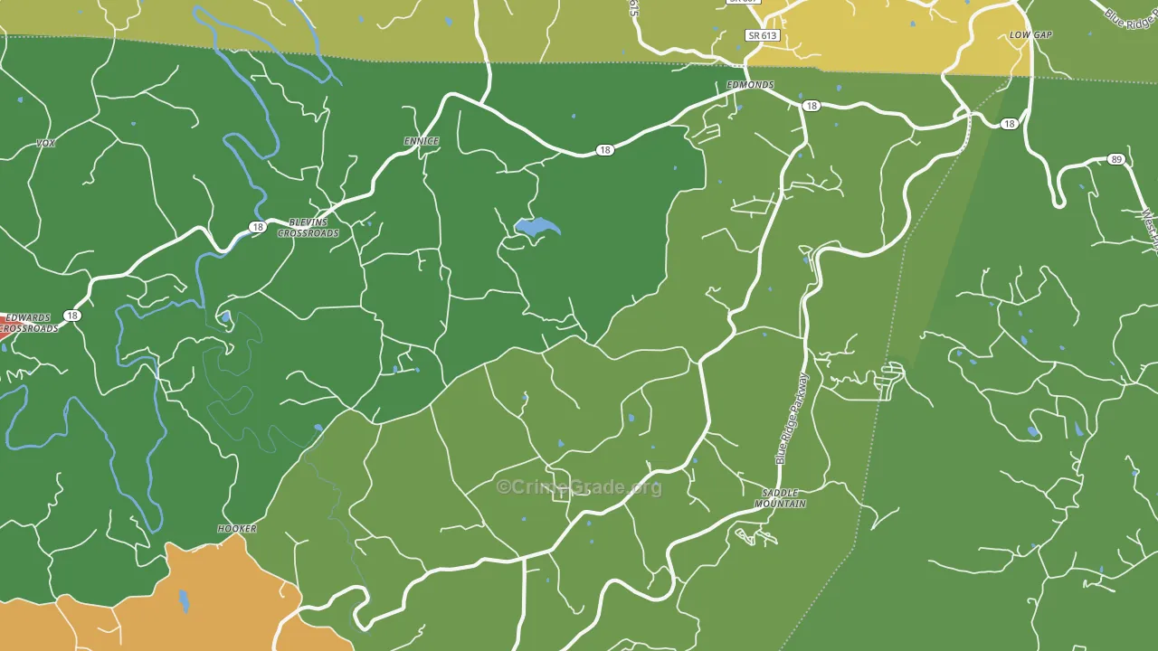 28623, NC Map of Theft Rates