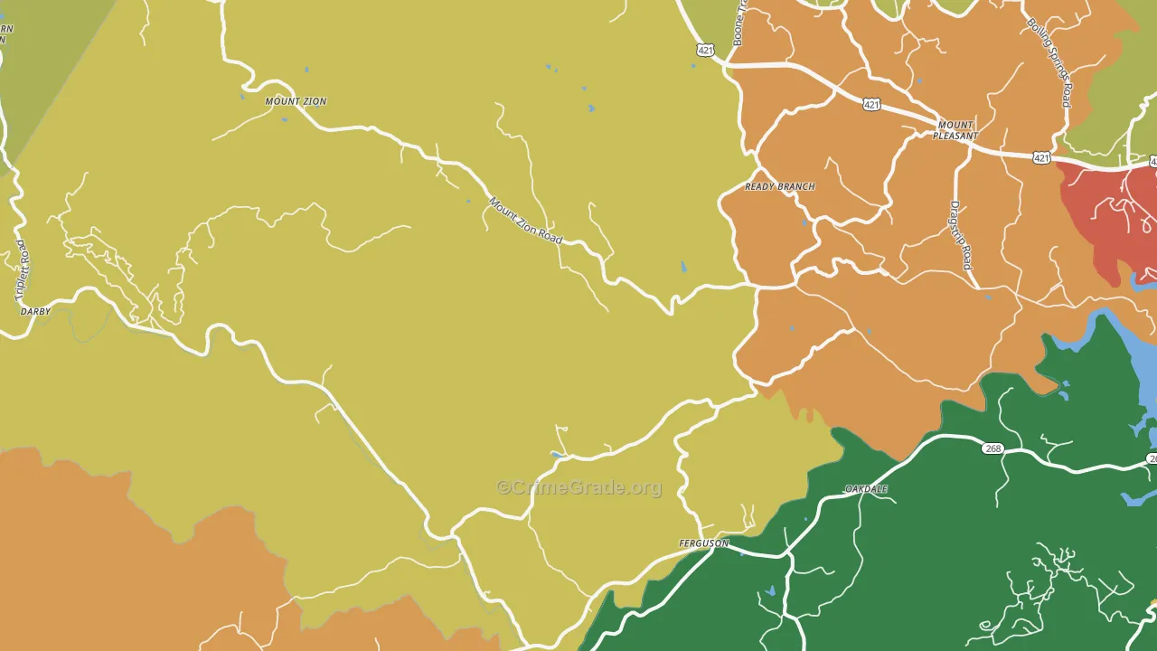 28624, NC Map of Theft Rates