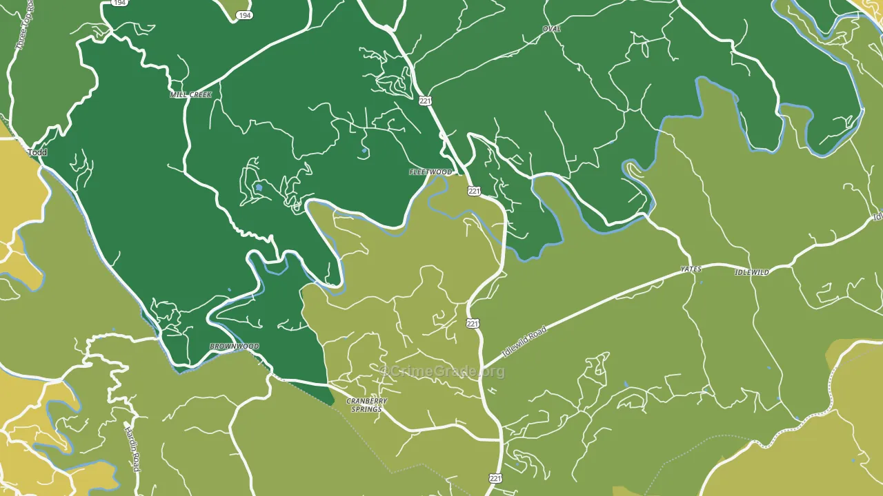 28626, NC Map of Theft Rates