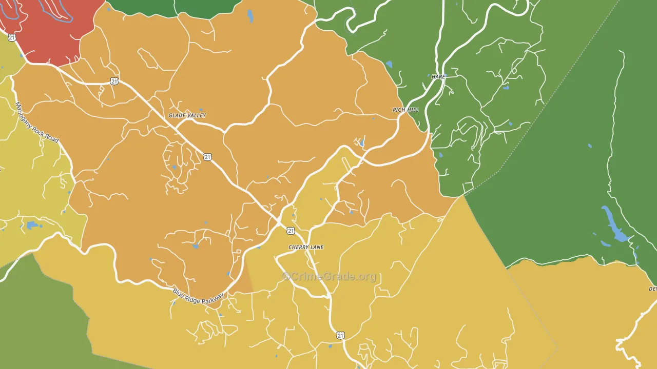 28627, NC Map of Theft Rates