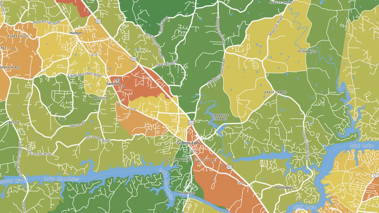 28630, NC Map of Theft Rates