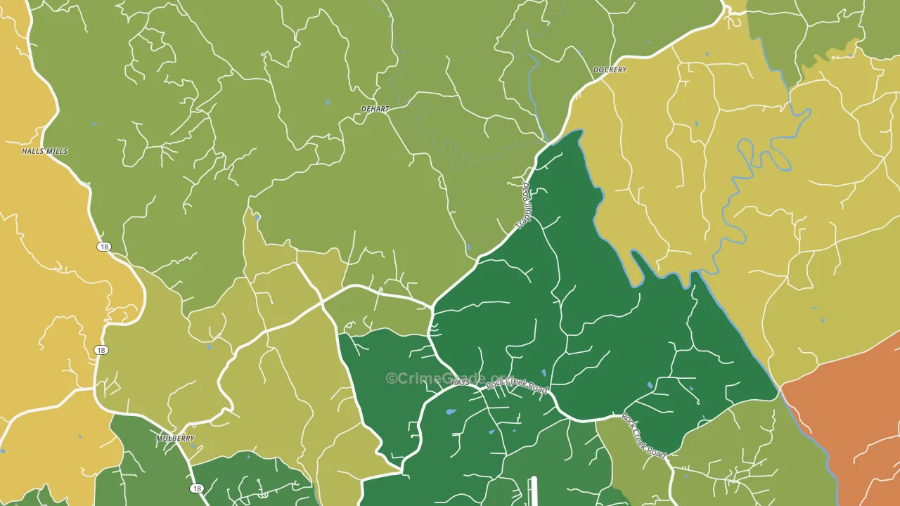 28635, NC Map of Theft Rates
