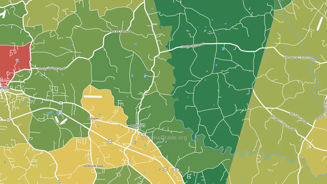 28636, NC Map of Theft Rates