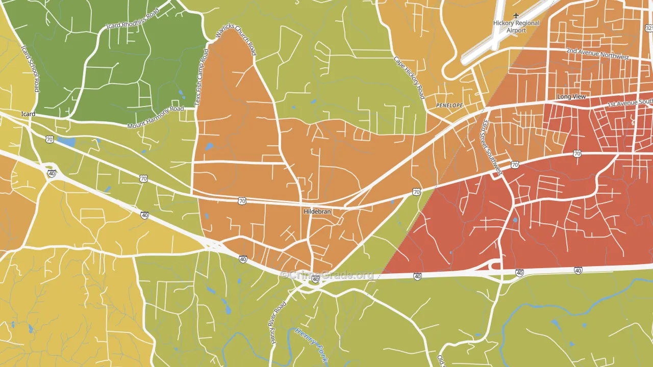 28637, NC Map of Theft Rates