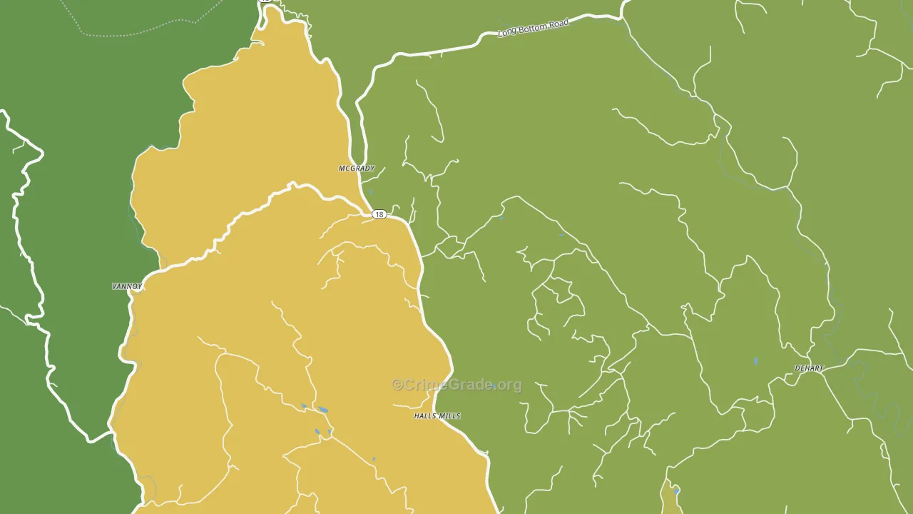 28649, NC Map of Theft Rates
