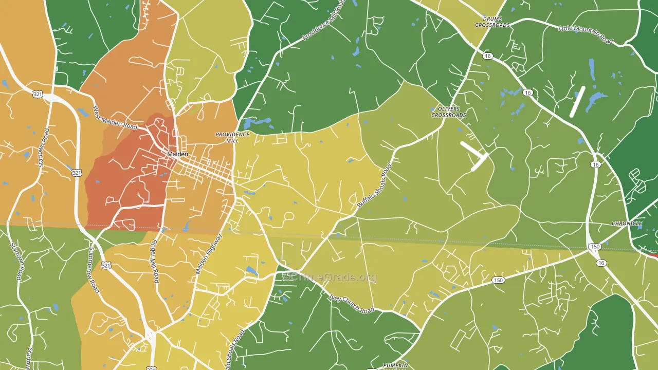 28650, NC Map of Theft Rates