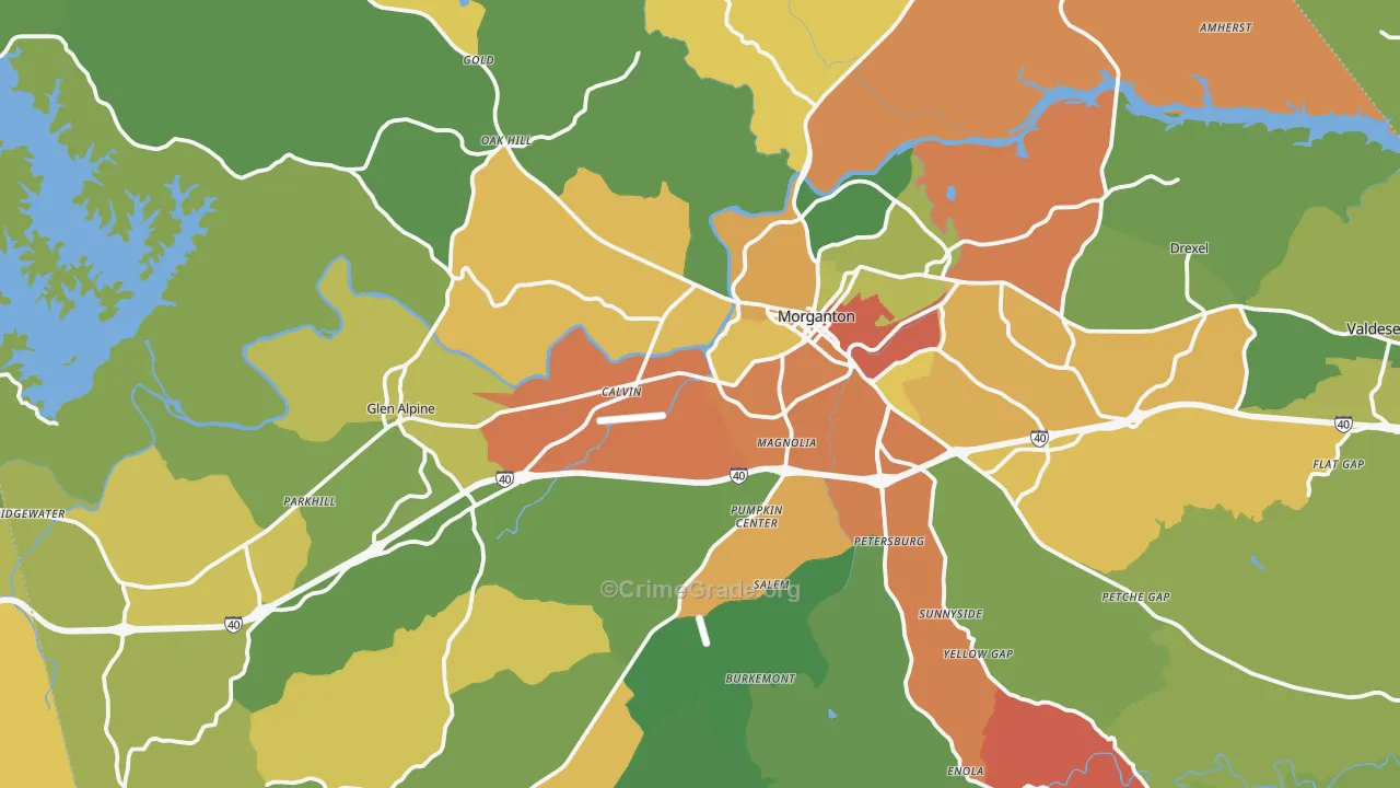 28655, NC Map of Theft Rates