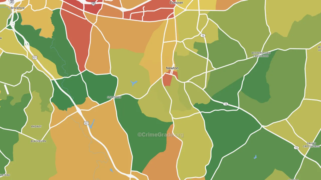 28658, NC Map of Theft Rates