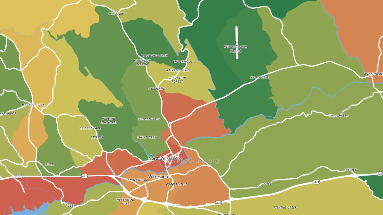 28659, NC Map of Theft Rates