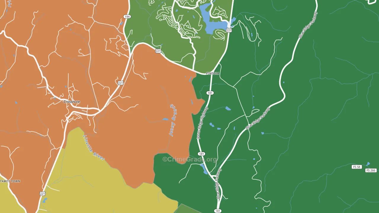28662, NC Map of Theft Rates